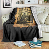 Rosa Parks Quote Throw Blanket Black Movement Protest - Wonder Print Shop
