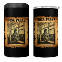 Rosa Parks Quote 4 in 1 Can Cooler Tumbler Black Movement Protest - Wonder Print Shop