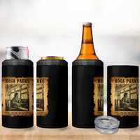 Rosa Parks Quote 4 in 1 Can Cooler Tumbler Black Movement Protest - Wonder Print Shop