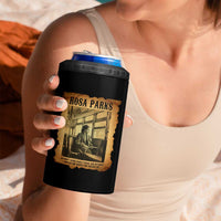 Rosa Parks Quote 4 in 1 Can Cooler Tumbler Black Movement Protest - Wonder Print Shop