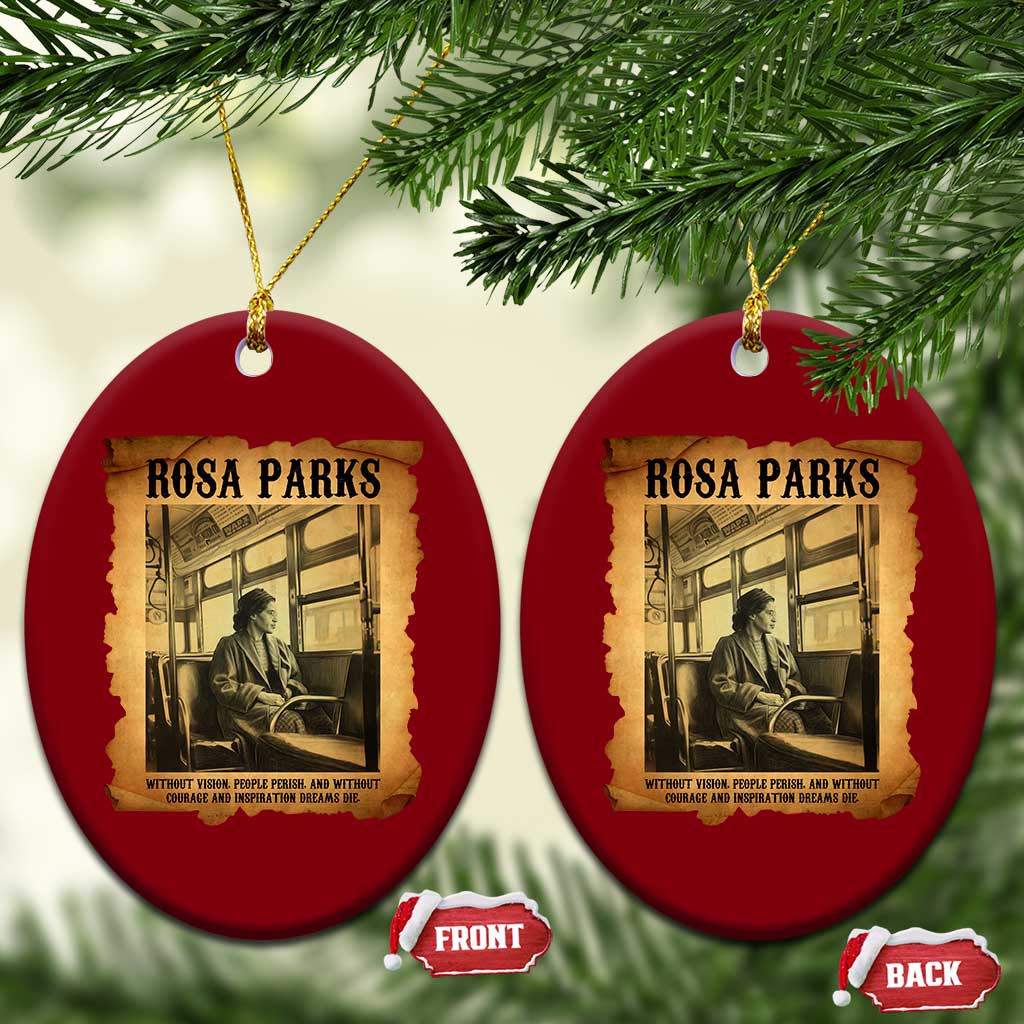 Rosa Parks Quote Ceramic Ornament Black Movement Protest - Wonder Print Shop