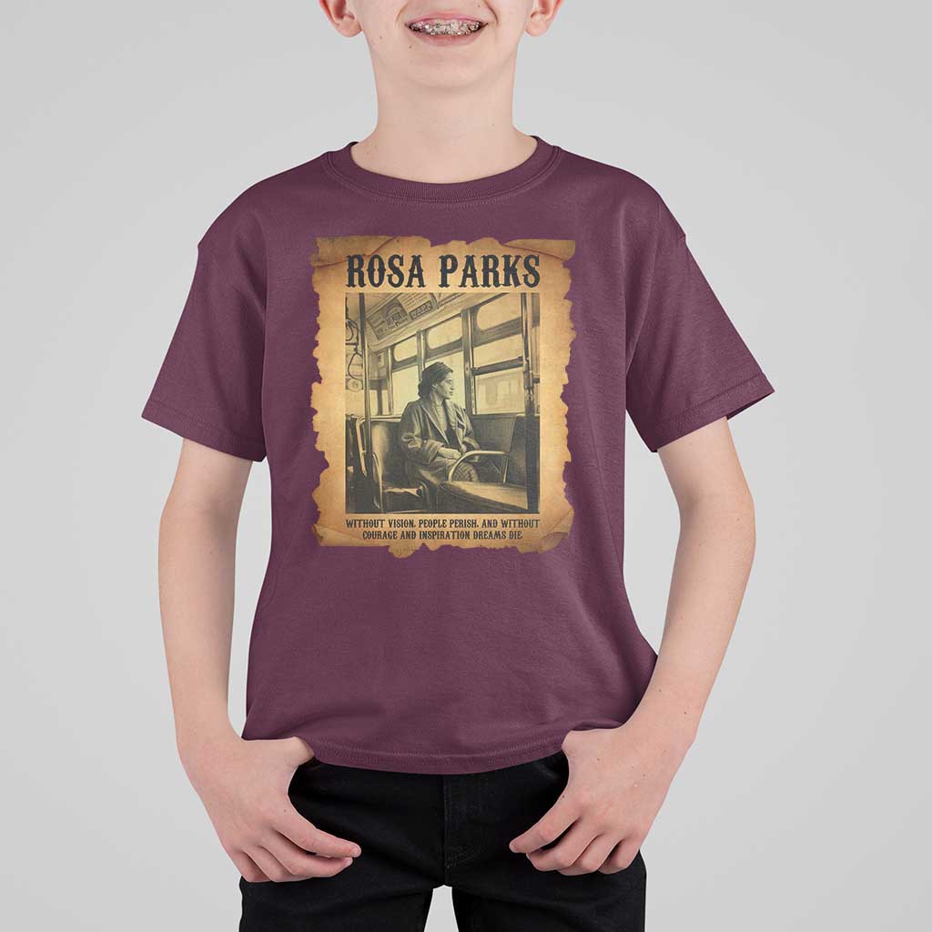 Rosa Parks Quote T Shirt For Kid Black Movement Protest - Wonder Print Shop