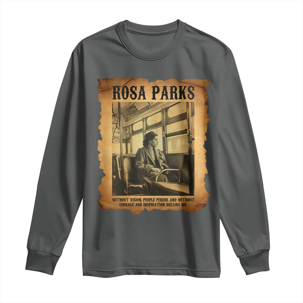 Rosa Parks Quote Long Sleeve Shirt Black Movement Protest - Wonder Print Shop