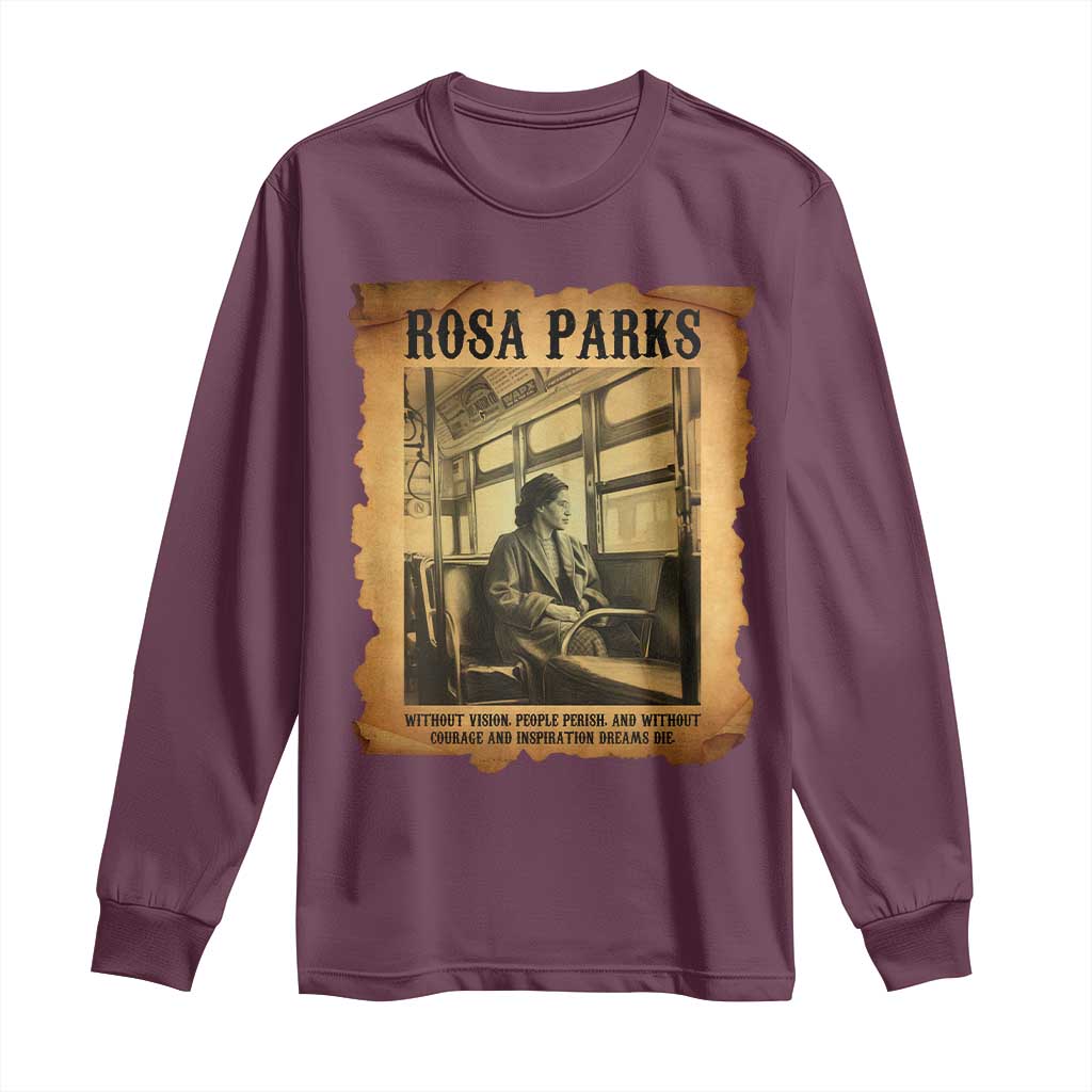 Rosa Parks Quote Long Sleeve Shirt Black Movement Protest - Wonder Print Shop