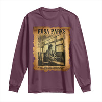 Rosa Parks Quote Long Sleeve Shirt Black Movement Protest - Wonder Print Shop