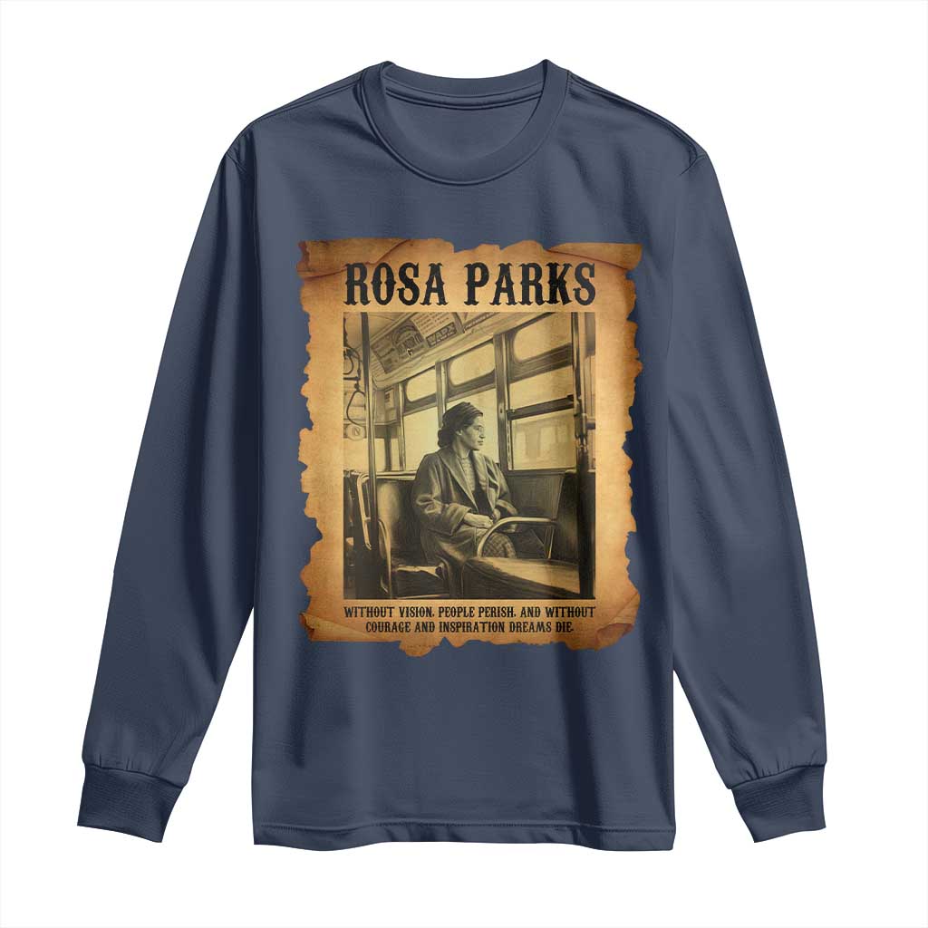 Rosa Parks Quote Long Sleeve Shirt Black Movement Protest - Wonder Print Shop
