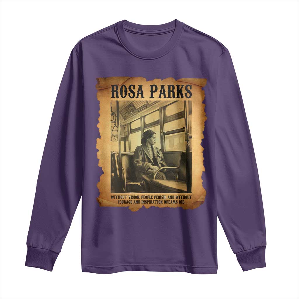 Rosa Parks Quote Long Sleeve Shirt Black Movement Protest - Wonder Print Shop
