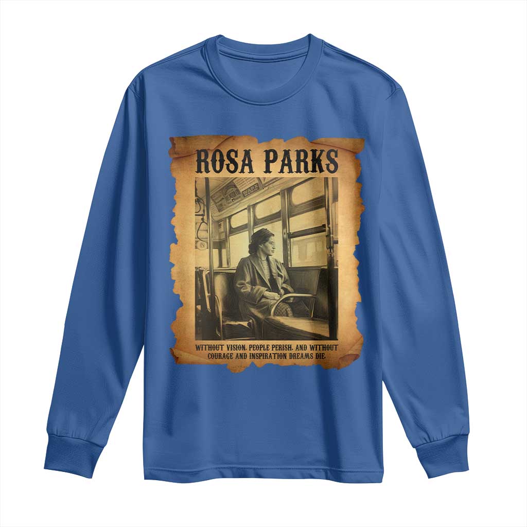 Rosa Parks Quote Long Sleeve Shirt Black Movement Protest - Wonder Print Shop