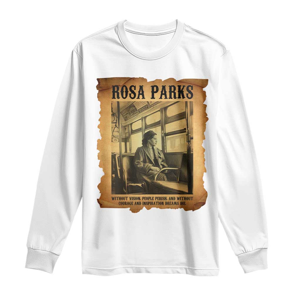 Rosa Parks Quote Long Sleeve Shirt Black Movement Protest - Wonder Print Shop