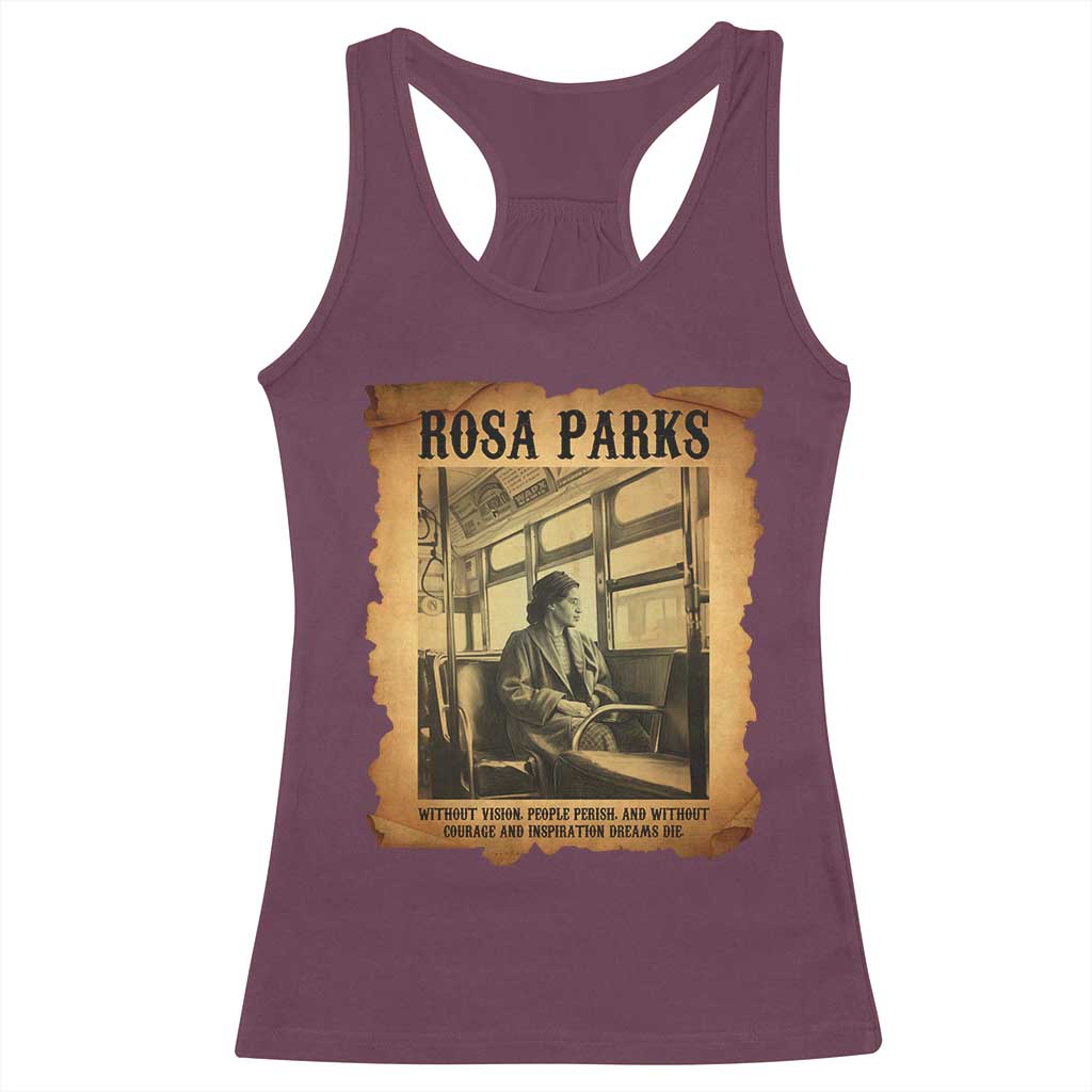 Rosa Parks Quote Racerback Tank Top Black Movement Protest - Wonder Print Shop