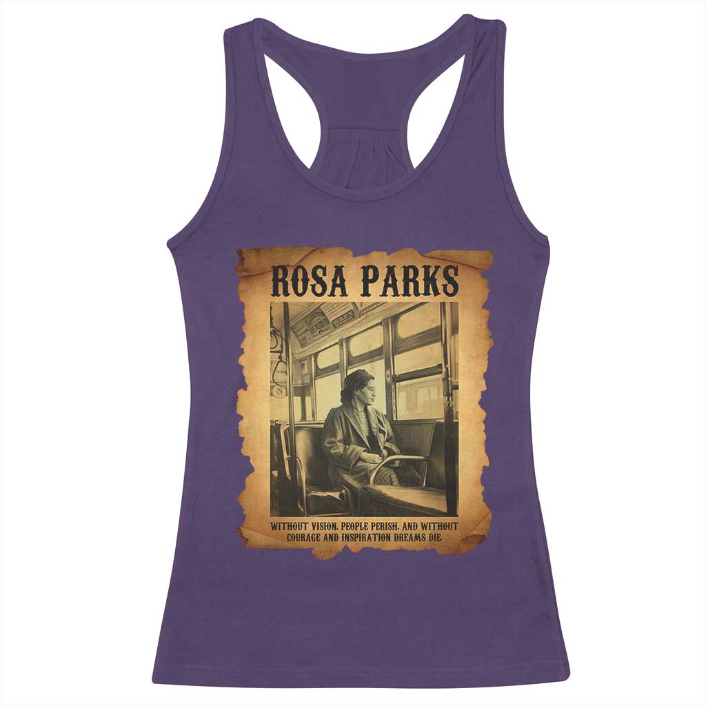 Rosa Parks Quote Racerback Tank Top Black Movement Protest - Wonder Print Shop