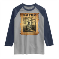 Rosa Parks Quote Raglan Shirt Black Movement Protest - Wonder Print Shop