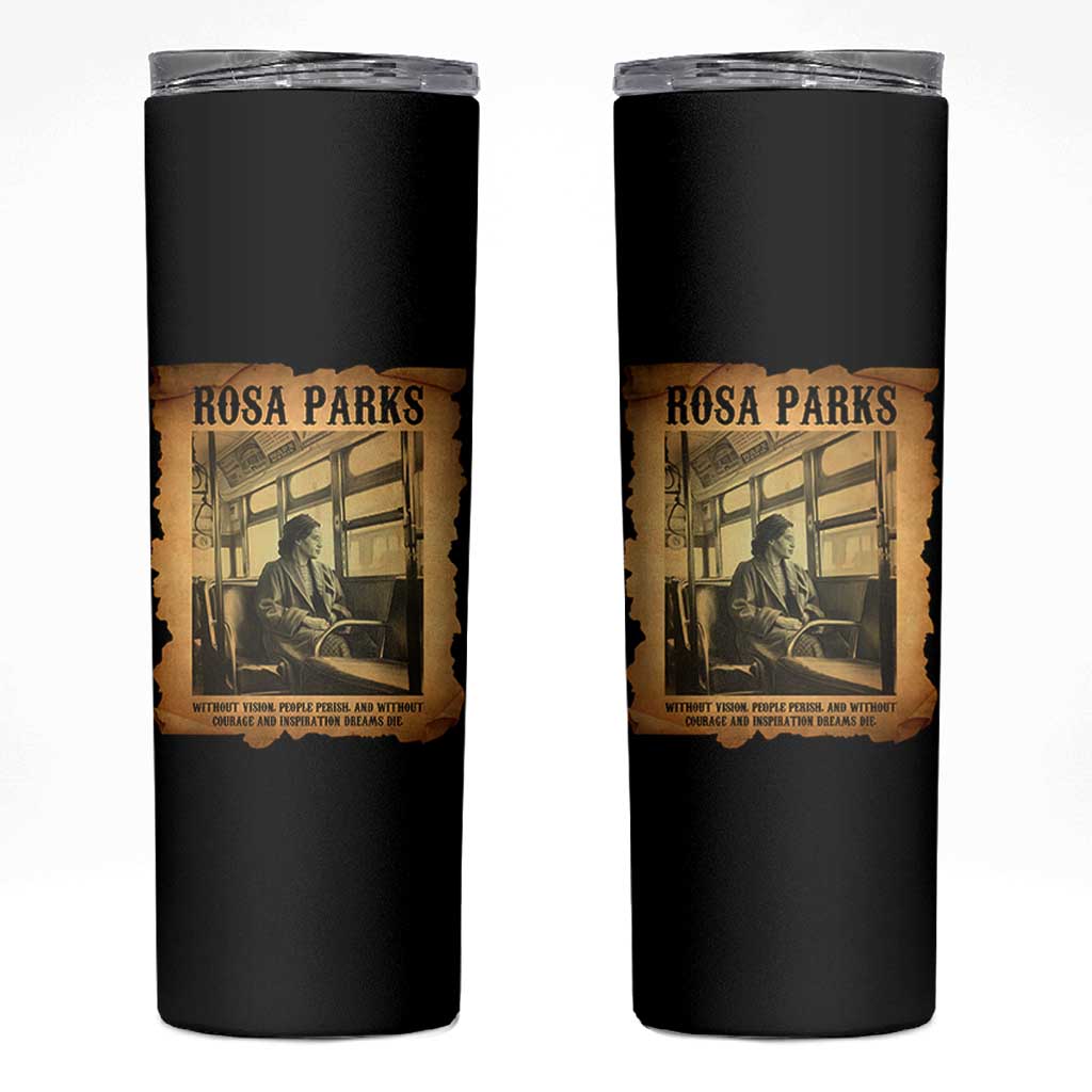 Rosa Parks Quote Skinny Tumbler Black Movement Protest - Wonder Print Shop