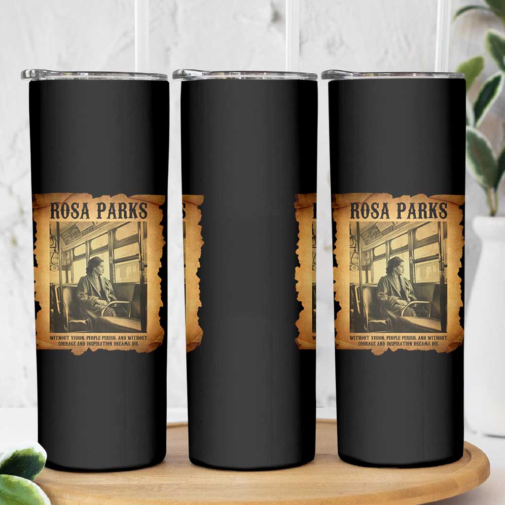 Rosa Parks Quote Skinny Tumbler Black Movement Protest - Wonder Print Shop