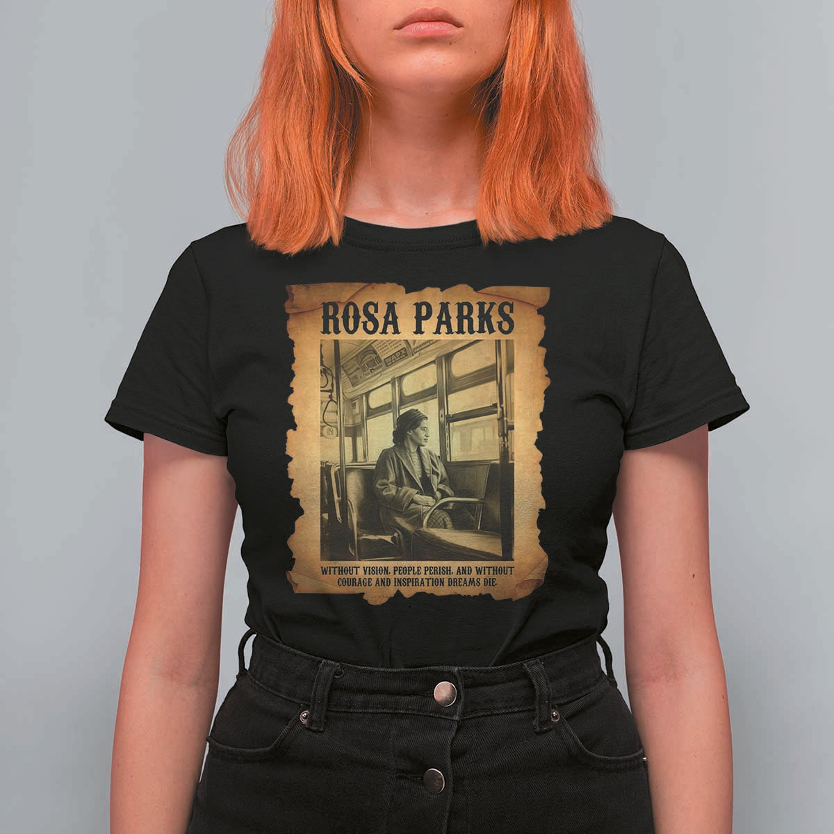 Rosa Parks Quote T Shirt For Women Black Movement Protest - Wonder Print Shop