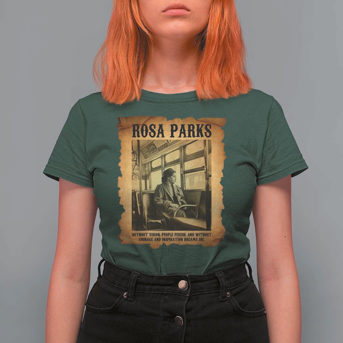 Rosa Parks Quote T Shirt For Women Black Movement Protest - Wonder Print Shop