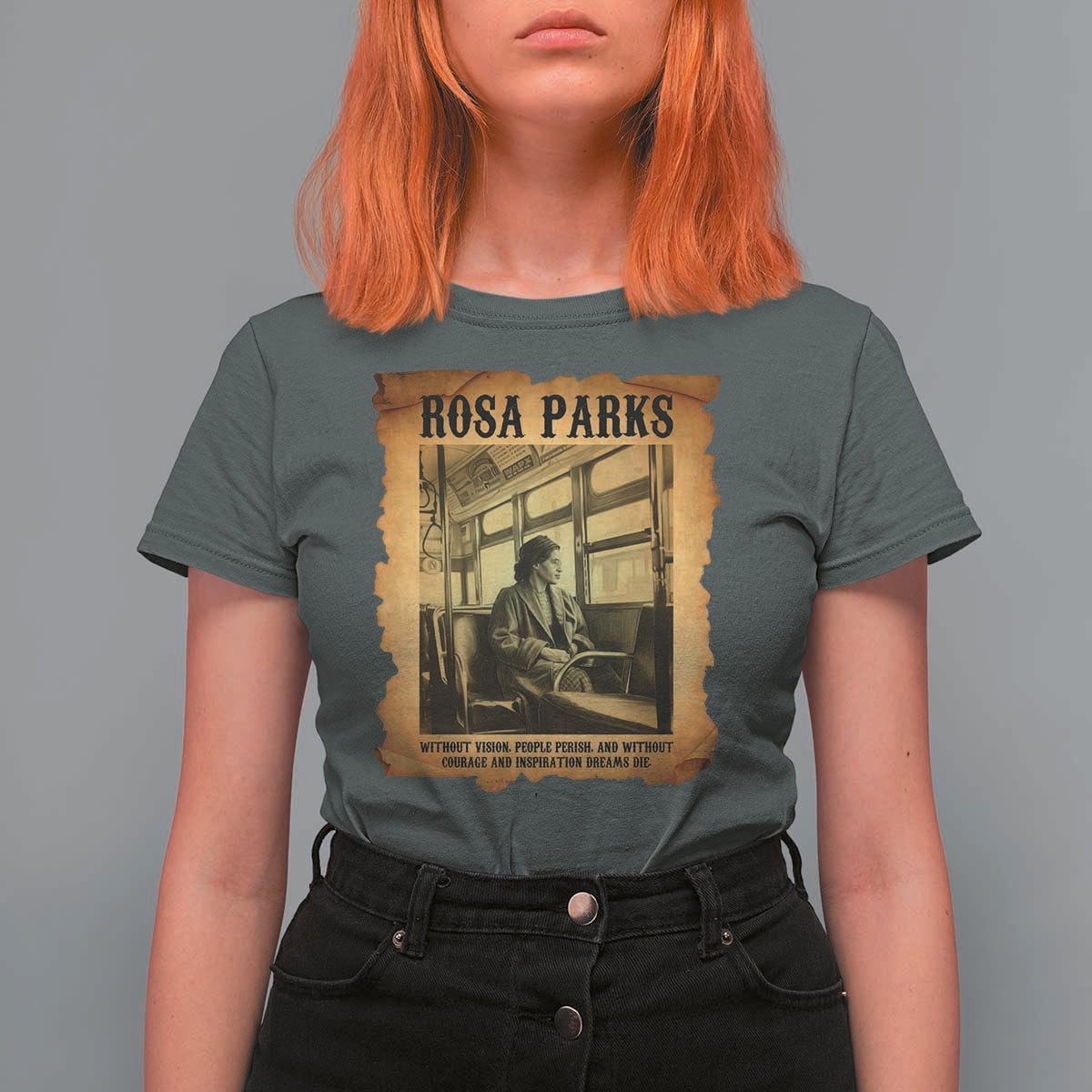 Rosa Parks Quote T Shirt For Women Black Movement Protest - Wonder Print Shop