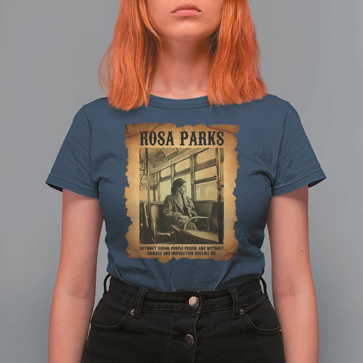 Rosa Parks Quote T Shirt For Women Black Movement Protest - Wonder Print Shop