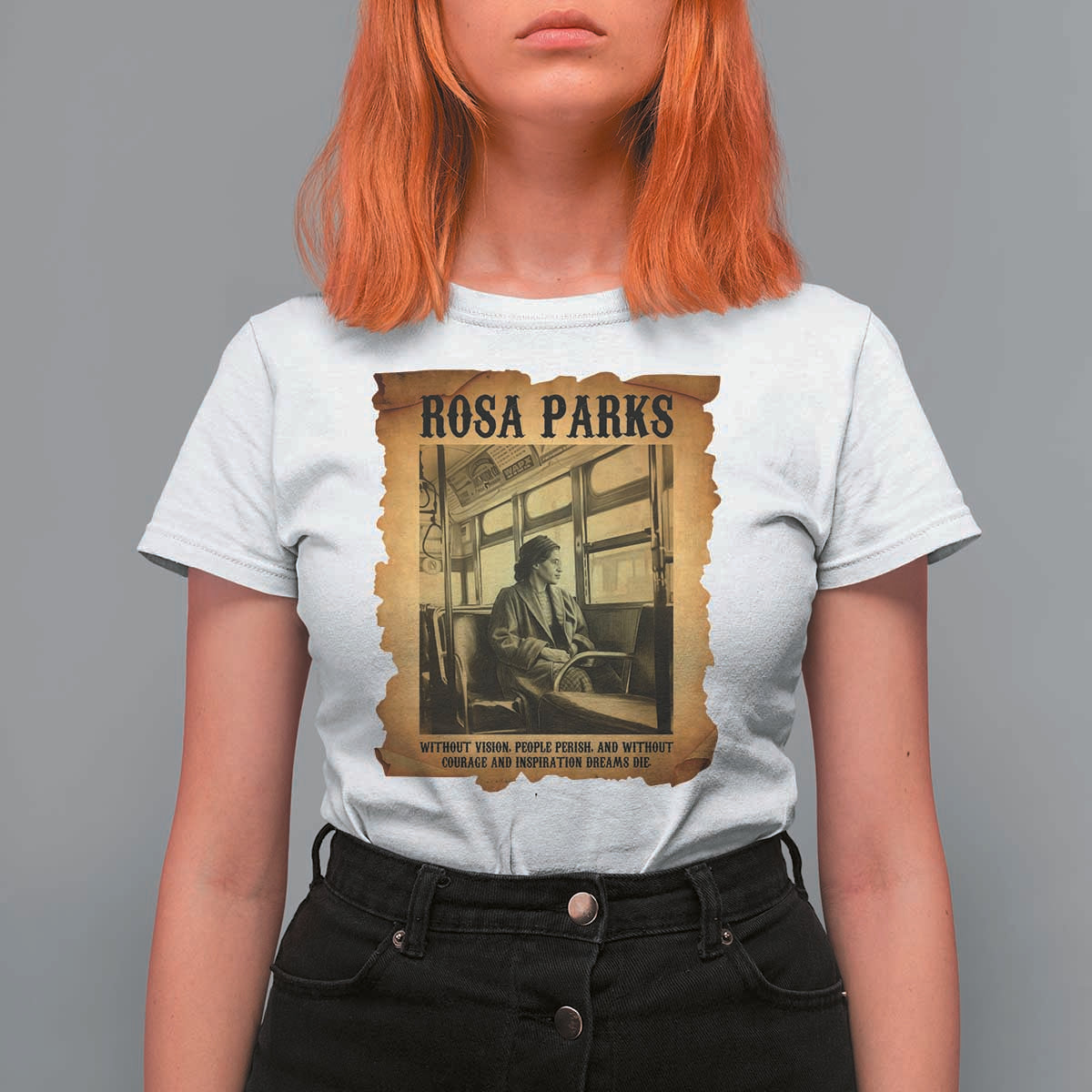 Rosa Parks Quote T Shirt For Women Black Movement Protest - Wonder Print Shop