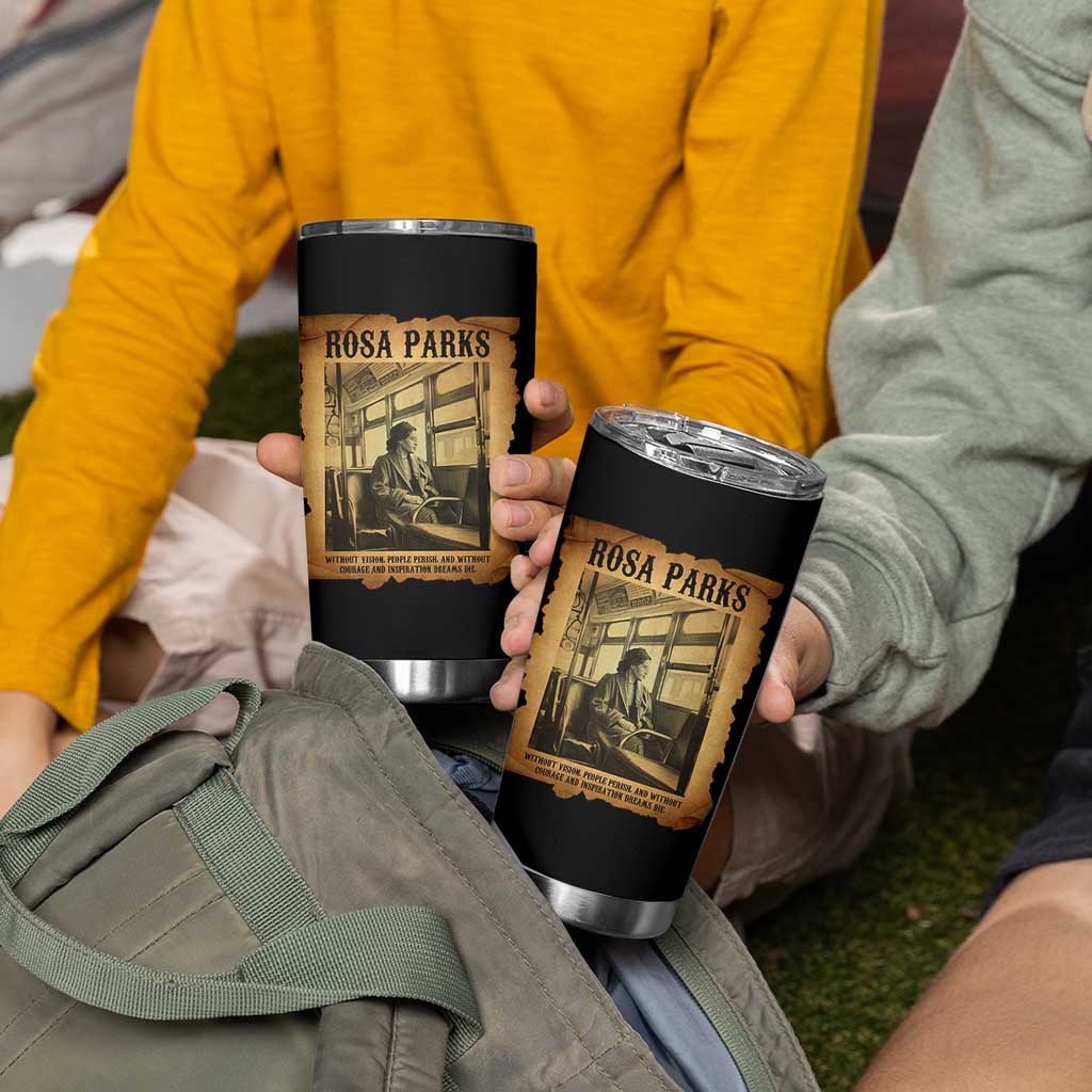 Rosa Parks Quote Tumbler Cup Black Movement Protest - Wonder Print Shop