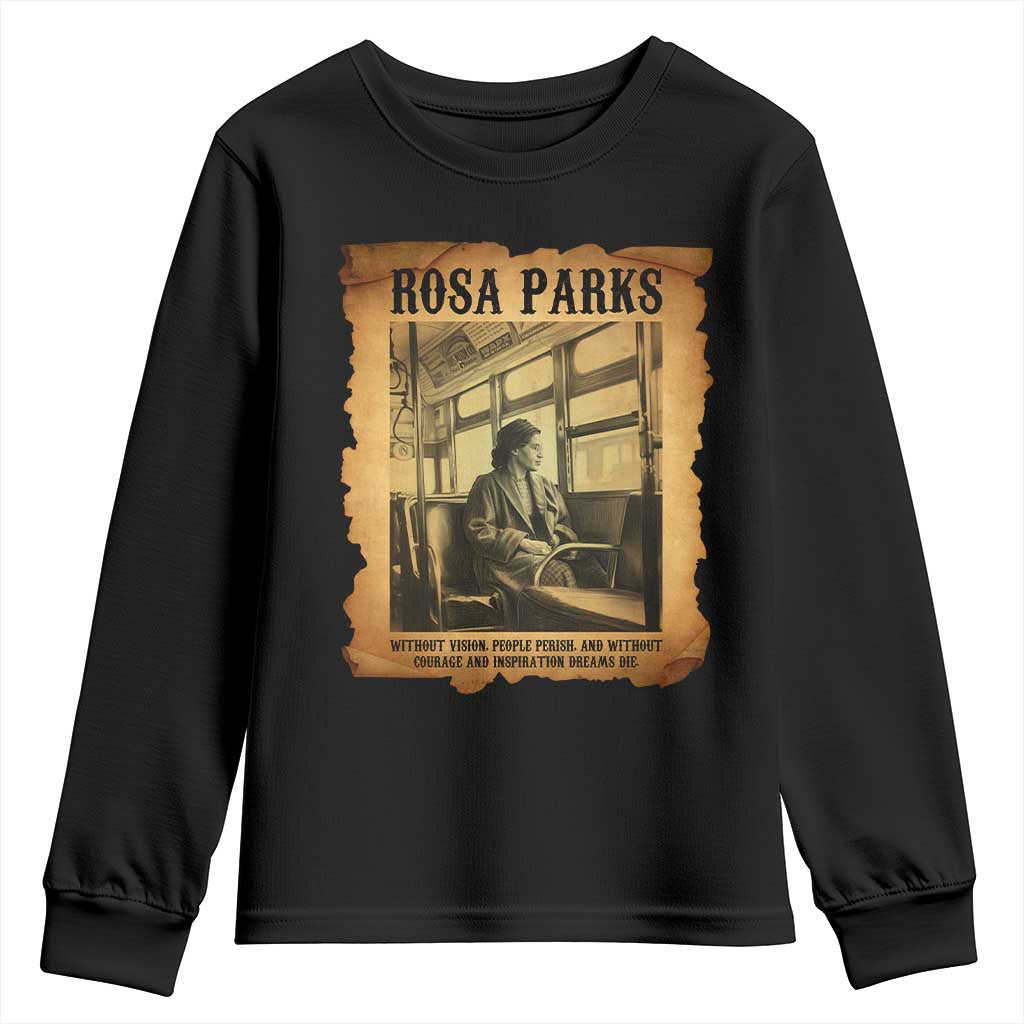 Rosa Parks Quote Youth Sweatshirt Black Movement Protest - Wonder Print Shop