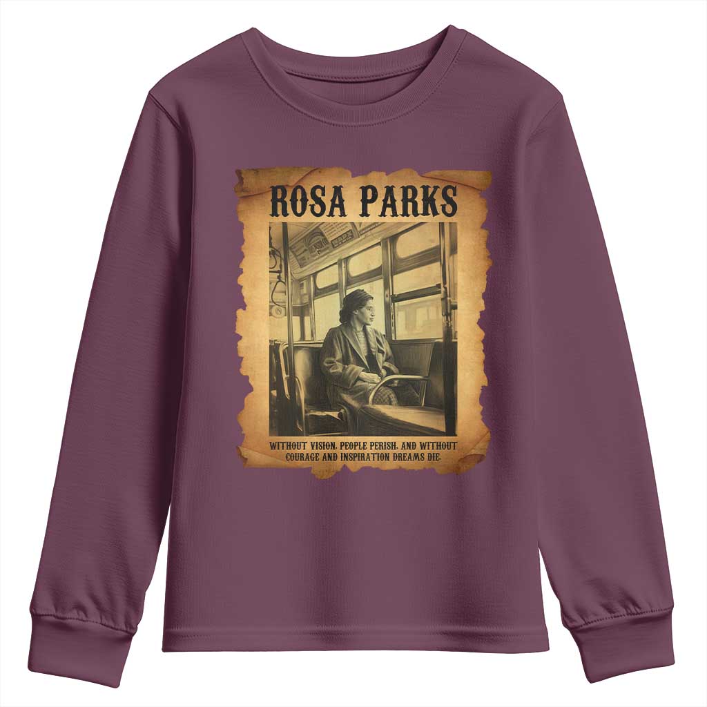 Rosa Parks Quote Youth Sweatshirt Black Movement Protest - Wonder Print Shop
