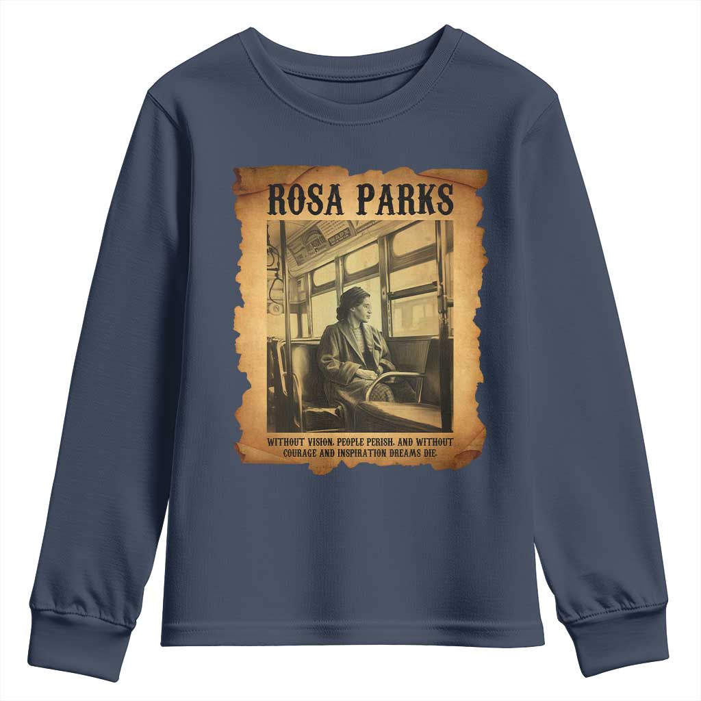 Rosa Parks Quote Youth Sweatshirt Black Movement Protest - Wonder Print Shop