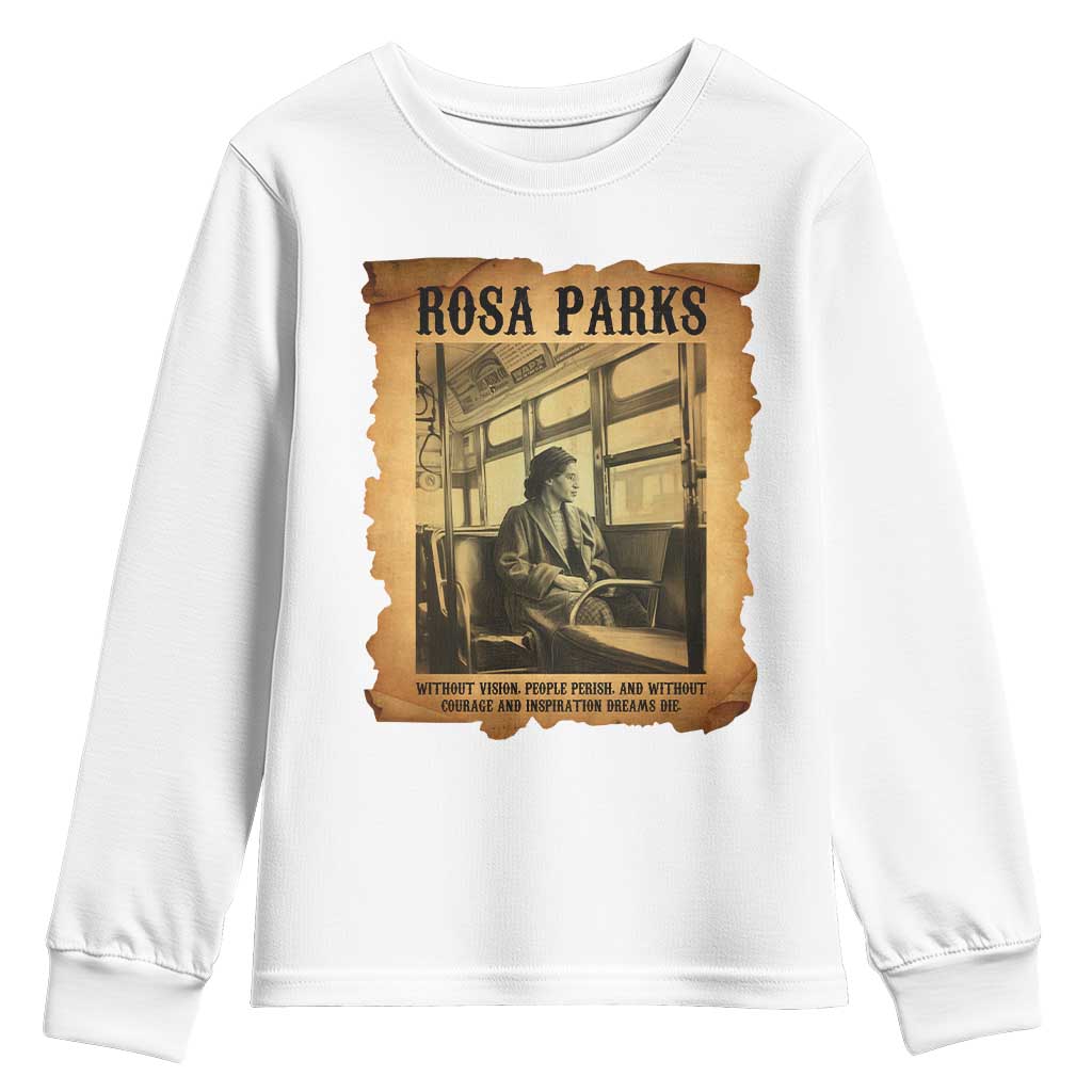 Rosa Parks Quote Youth Sweatshirt Black Movement Protest - Wonder Print Shop