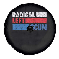 Radical Left Scum Spare Tire Cover Sarcastic Political Quote American Flag