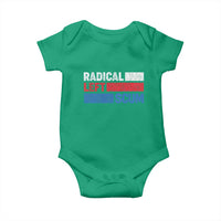 Radical Left Scum Baby Onesie Sarcastic Political Quote American Flag