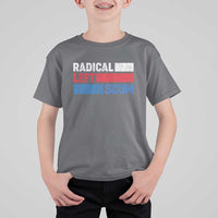 Radical Left Scum T Shirt For Kid Sarcastic Political Quote American Flag