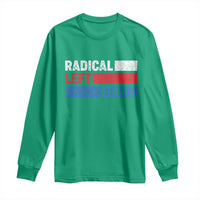 Radical Left Scum Long Sleeve Shirt Sarcastic Political Quote American Flag