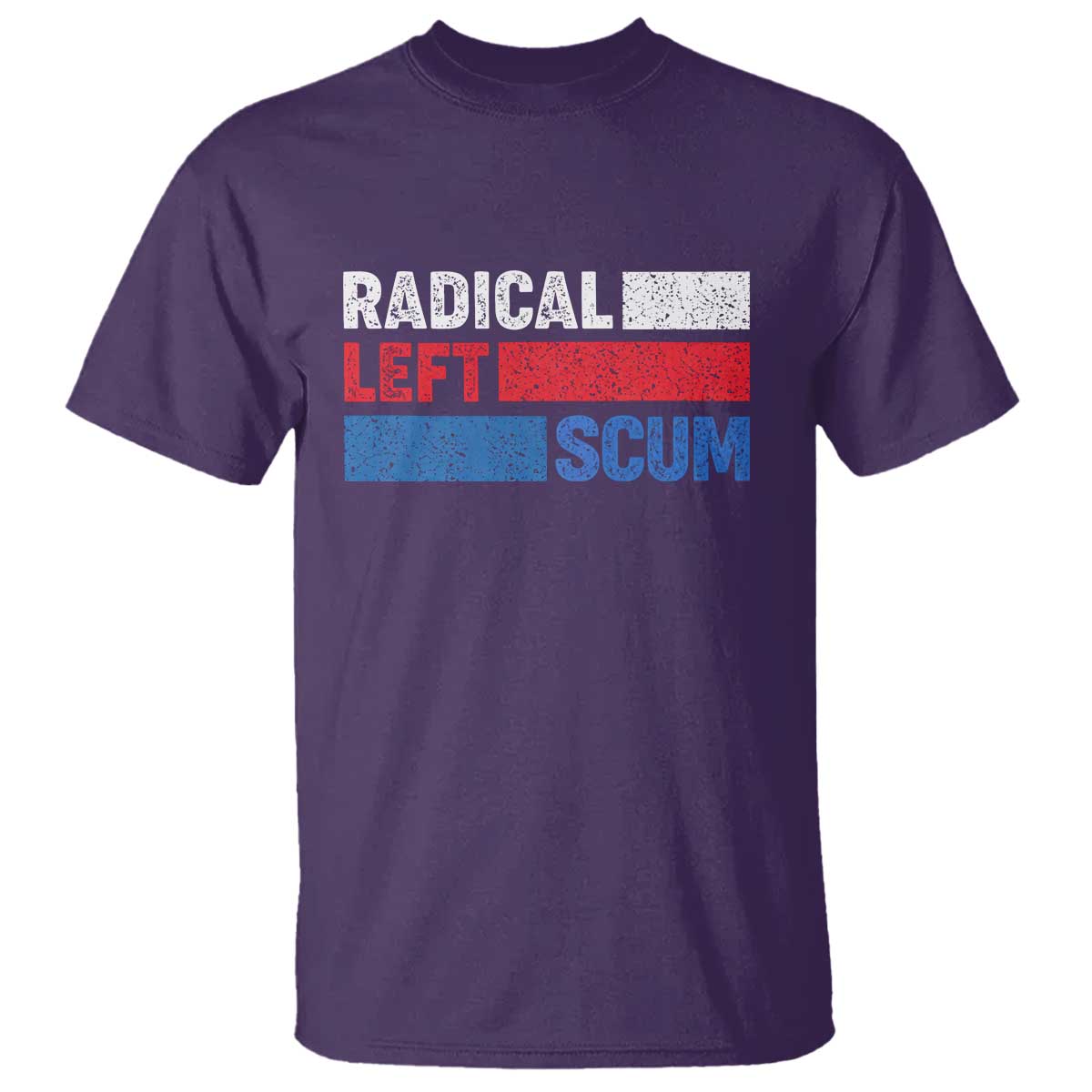 Radical Left Scum T Shirt Sarcastic Political Quote American Flag