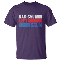 Radical Left Scum T Shirt Sarcastic Political Quote American Flag