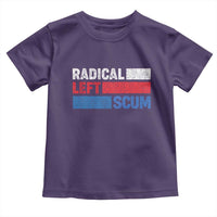 Radical Left Scum Toddler T Shirt Sarcastic Political Quote American Flag