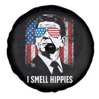 Ronald Reagan 4th of July America Flag Spare Tire Cover I Smell Hippies