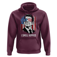 Ronald Reagan 4th of July America Flag Hoodie I Smell Hippies