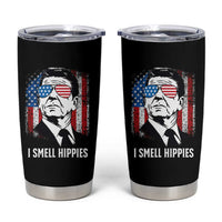 Ronald Reagan 4th of July America Flag Tumbler Cup I Smell Hippies