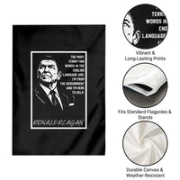 Ronald Reagan Quote Garden Flag American Flag US President