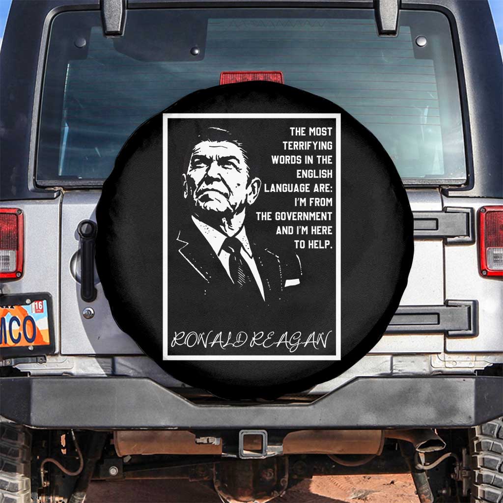 Ronald Reagan Quote Spare Tire Cover American Flag US President