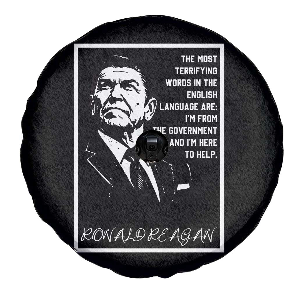 Ronald Reagan Quote Spare Tire Cover American Flag US President