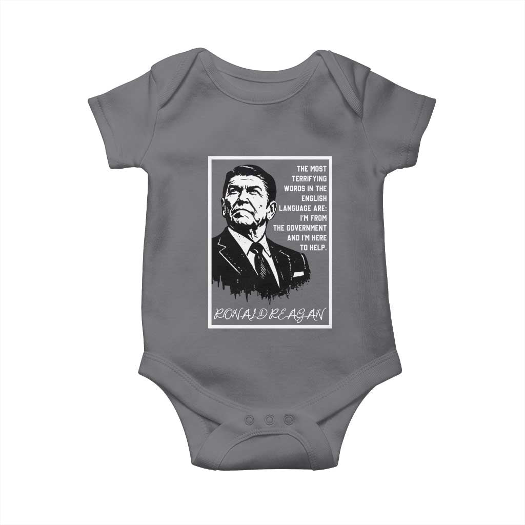 Ronald Reagan Quote Baby Onesie American Flag US President
