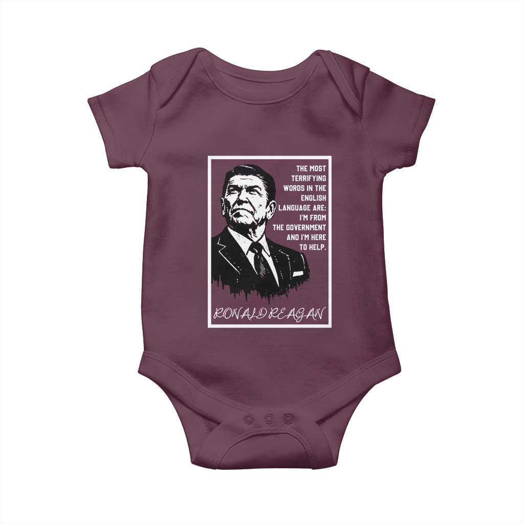Ronald Reagan Quote Baby Onesie American Flag US President