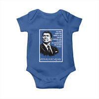 Ronald Reagan Quote Baby Onesie American Flag US President