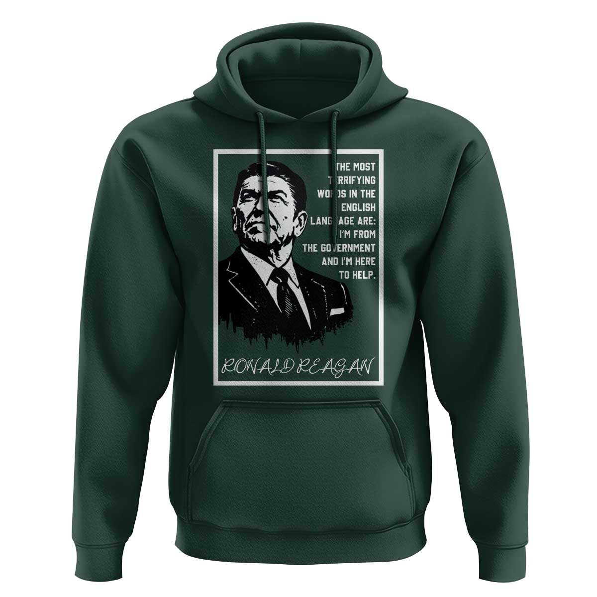 Ronald Reagan Quote Hoodie American Flag US President