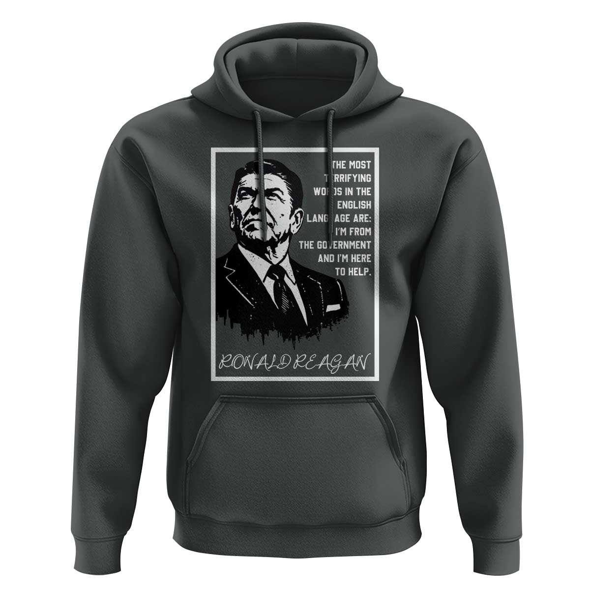 Ronald Reagan Quote Hoodie American Flag US President