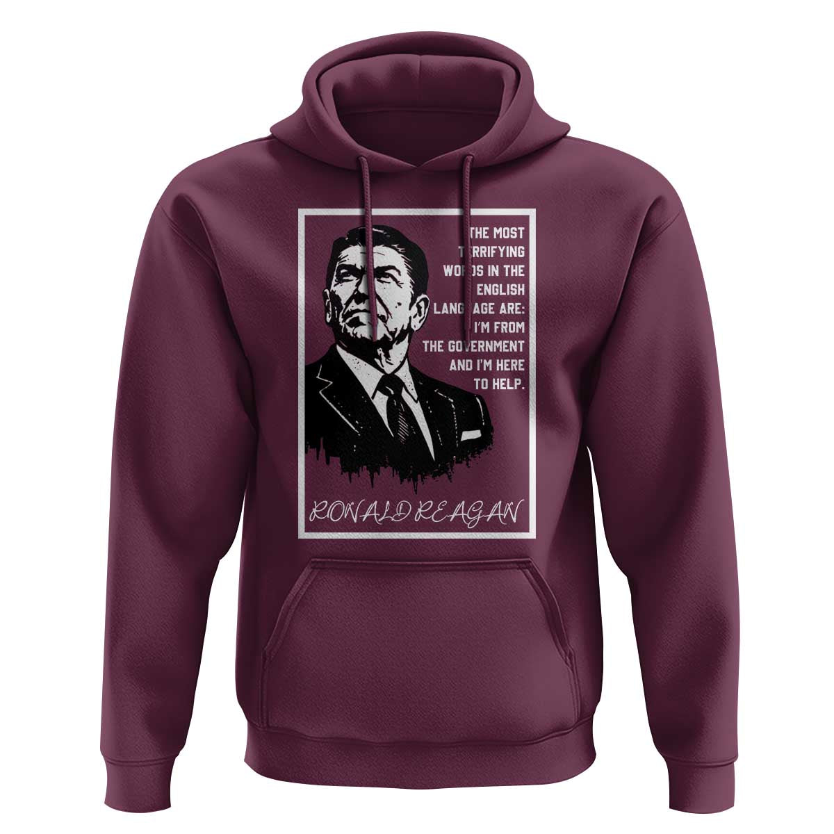 Ronald Reagan Quote Hoodie American Flag US President