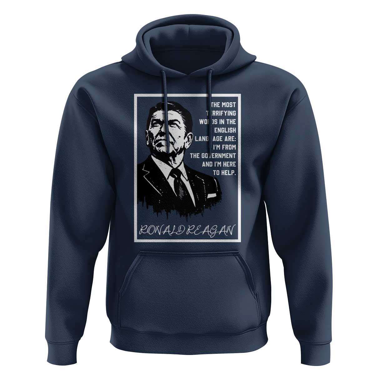 Ronald Reagan Quote Hoodie American Flag US President