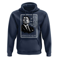 Ronald Reagan Quote Hoodie American Flag US President