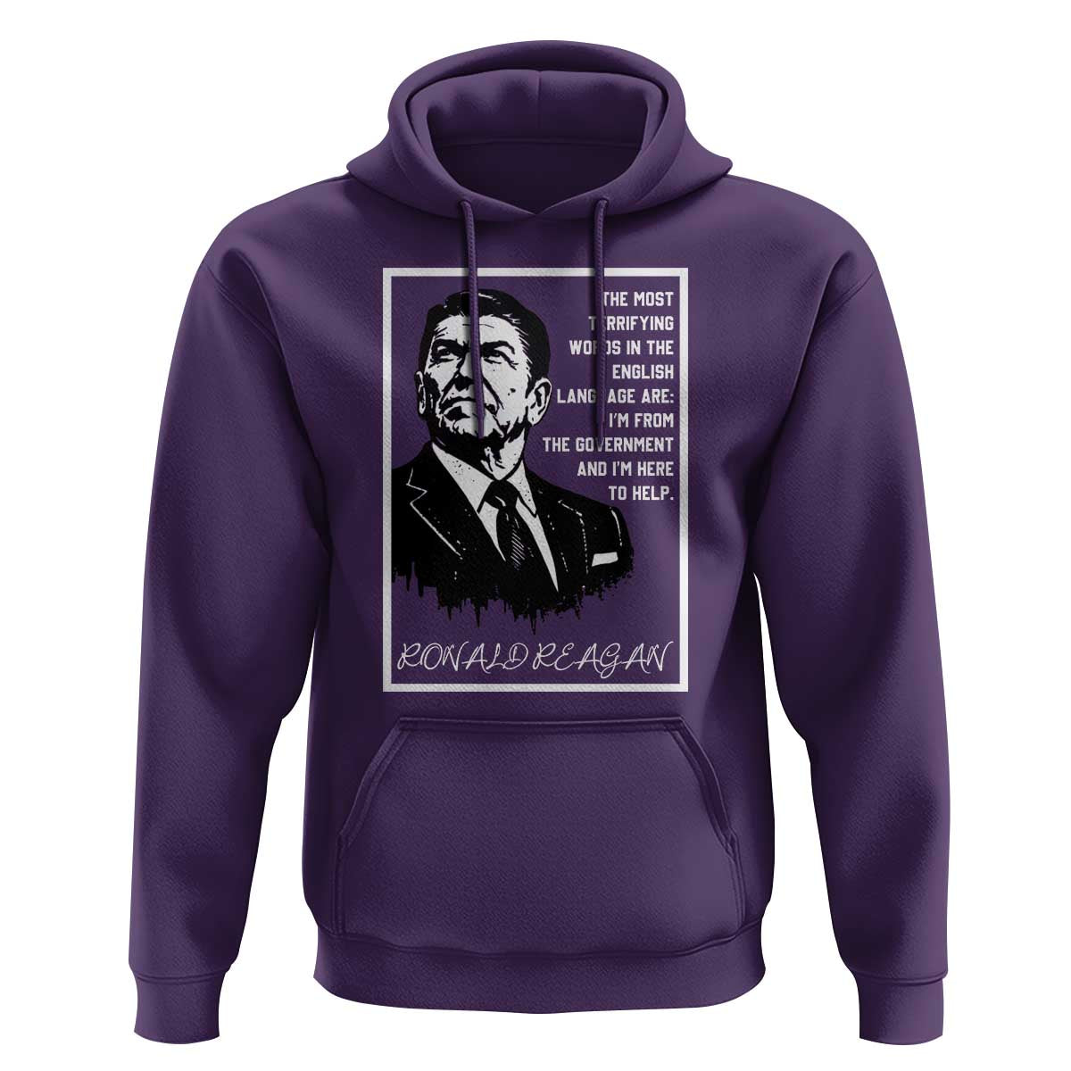 Ronald Reagan Quote Hoodie American Flag US President